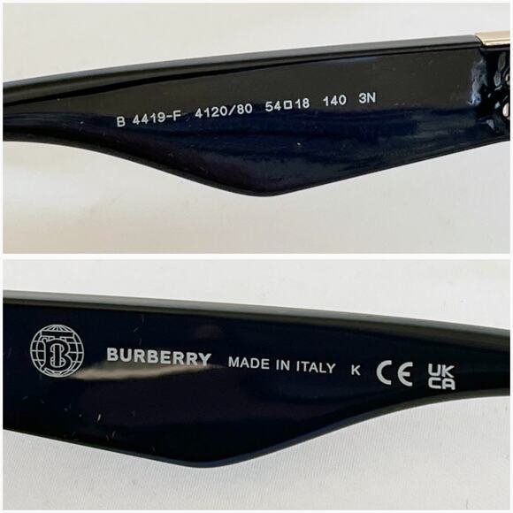BURBERRY B4419F Sunglasses Sun Glasses Blue Authentic 54 Unisex NEW - Picture 10 of 12